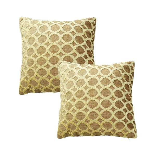 SOGA 2X 45cm Geometric Lattice Pillowcase (Yellow) - Image 2