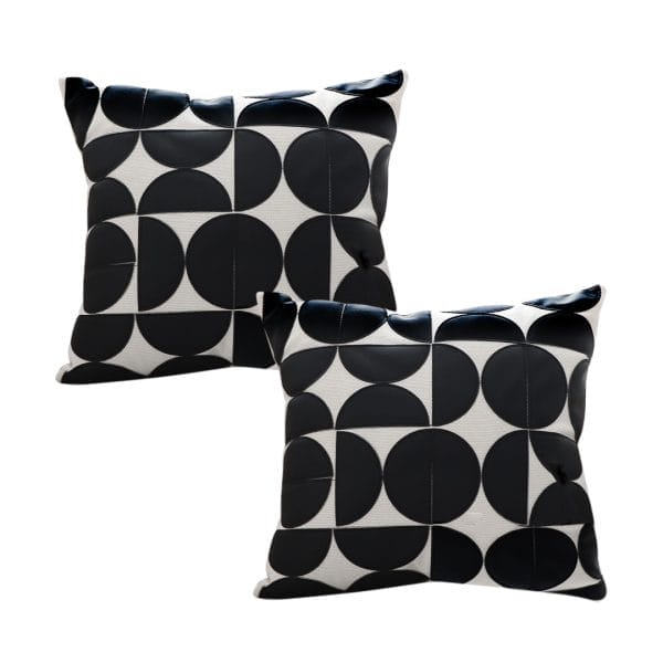 SOGA 2X 45cm Modern Geometric Circles Pillowcase - Image 2