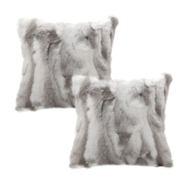 SOGA 2X 45cm Premium White Faux Fur Pillowcase - Image 2