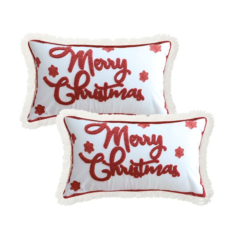 SOGA 2X 40x60cm Bold "Merry Christmas" Statement Pillowcase - Image 2