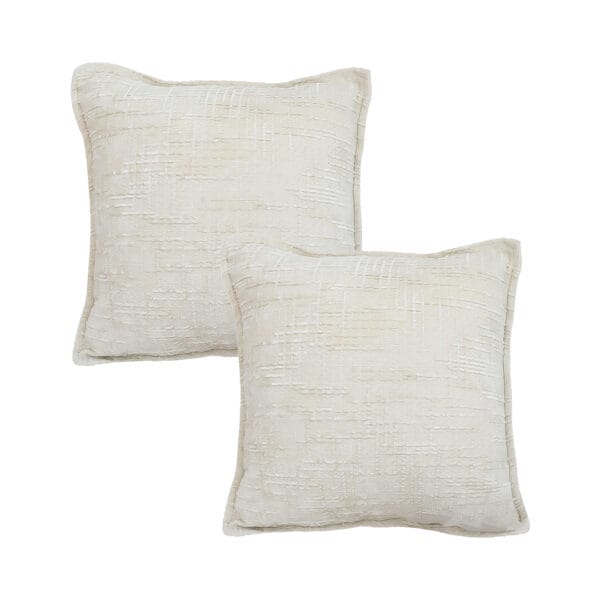 SOGA 2X 45cm Cozy Cream Textured Throw Pillowcase - Image 2