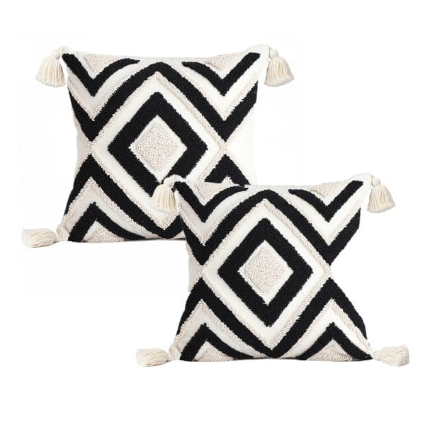 SOGA 2X 45cm Bold Tribal Geometry Pillowcase - Image 2