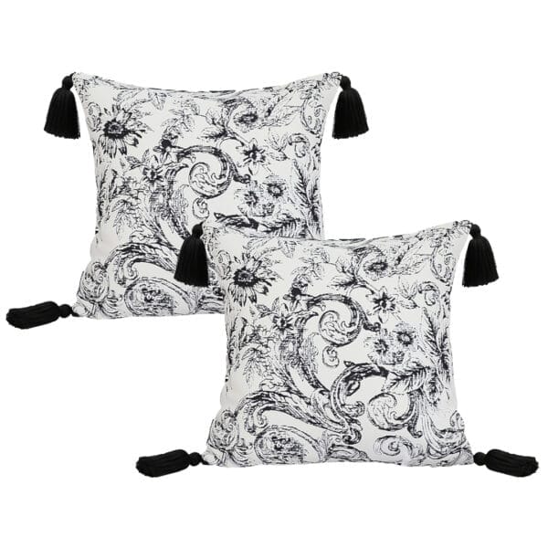 SOGA 2X 45cm Bold Abstract Black & White Pillowcase - Image 2