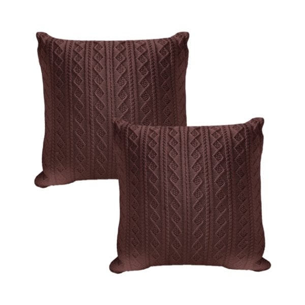 SOGA 2X 45cm Cable Knit Luxury Pillowcase - Image 2