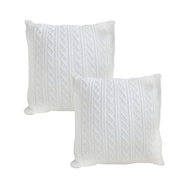 SOGA 2X 45cm Cable Knit Pure Pillowcase - Image 2