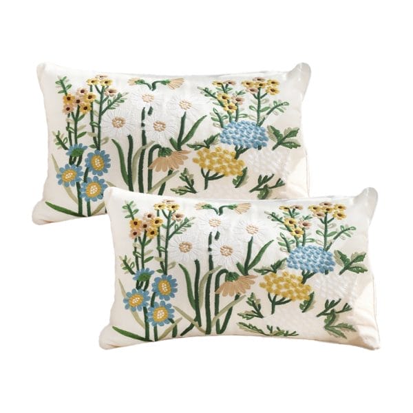 SOGA 2X 30x50cm Botanical Meadow Pillowcase - Image 2