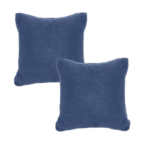 SOGA 2X 45cm Textured Navy Pillowcase - Image 2