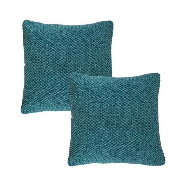 SOGA 2X 45cm Textured Teal Pillowcase - Image 2