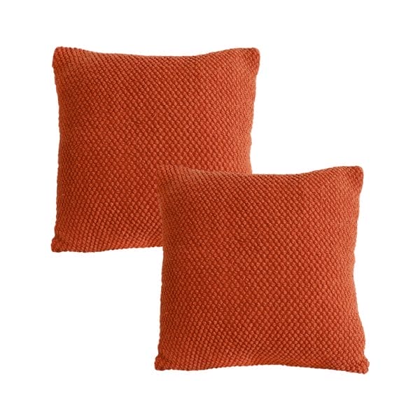 SOGA 2X 45cm Textured Rust Pillowcase - Image 2