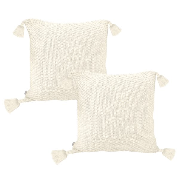 SOGA 2X 50cm Textured Pillowcase (Cream White) - Image 2