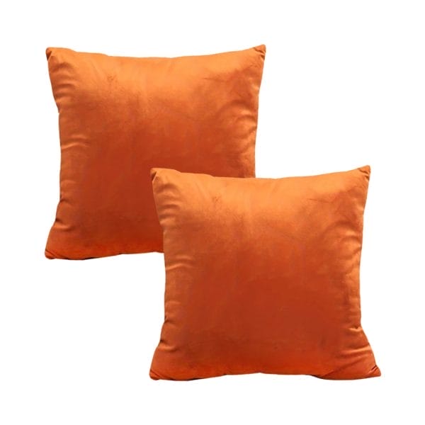 SOGA 2X 45cm Velvet Pillowcase (Vibrant Orange) - Image 2