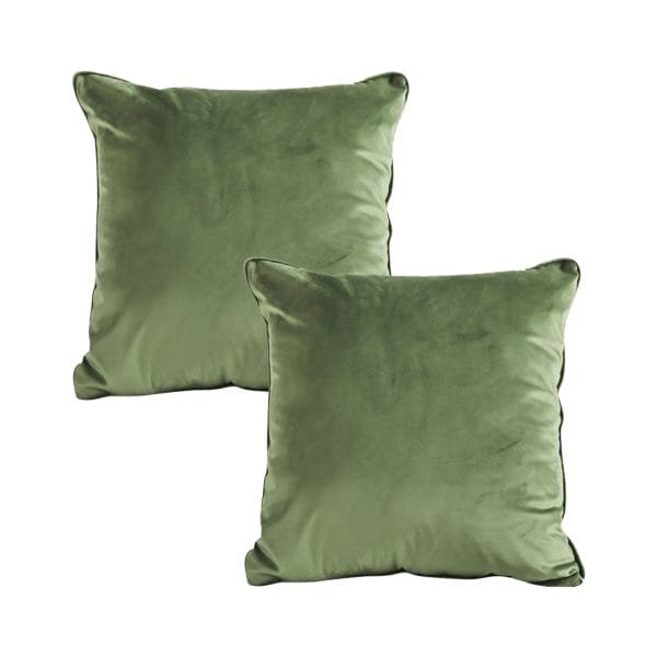 SOGA 2X 45cm Velvet Pillowcase (Sage Green) - Image 2