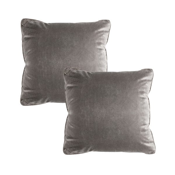 SOGA 2X 45cm Velvet Pillowcase (Dove Gray) - Image 2