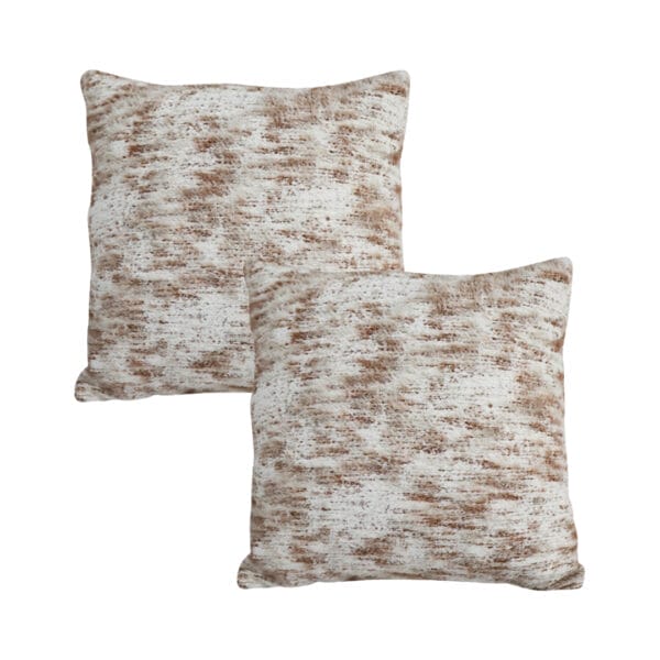 SOGA 2X 45cm Faux Fur Geometric Pillowcase – Gold - Image 2