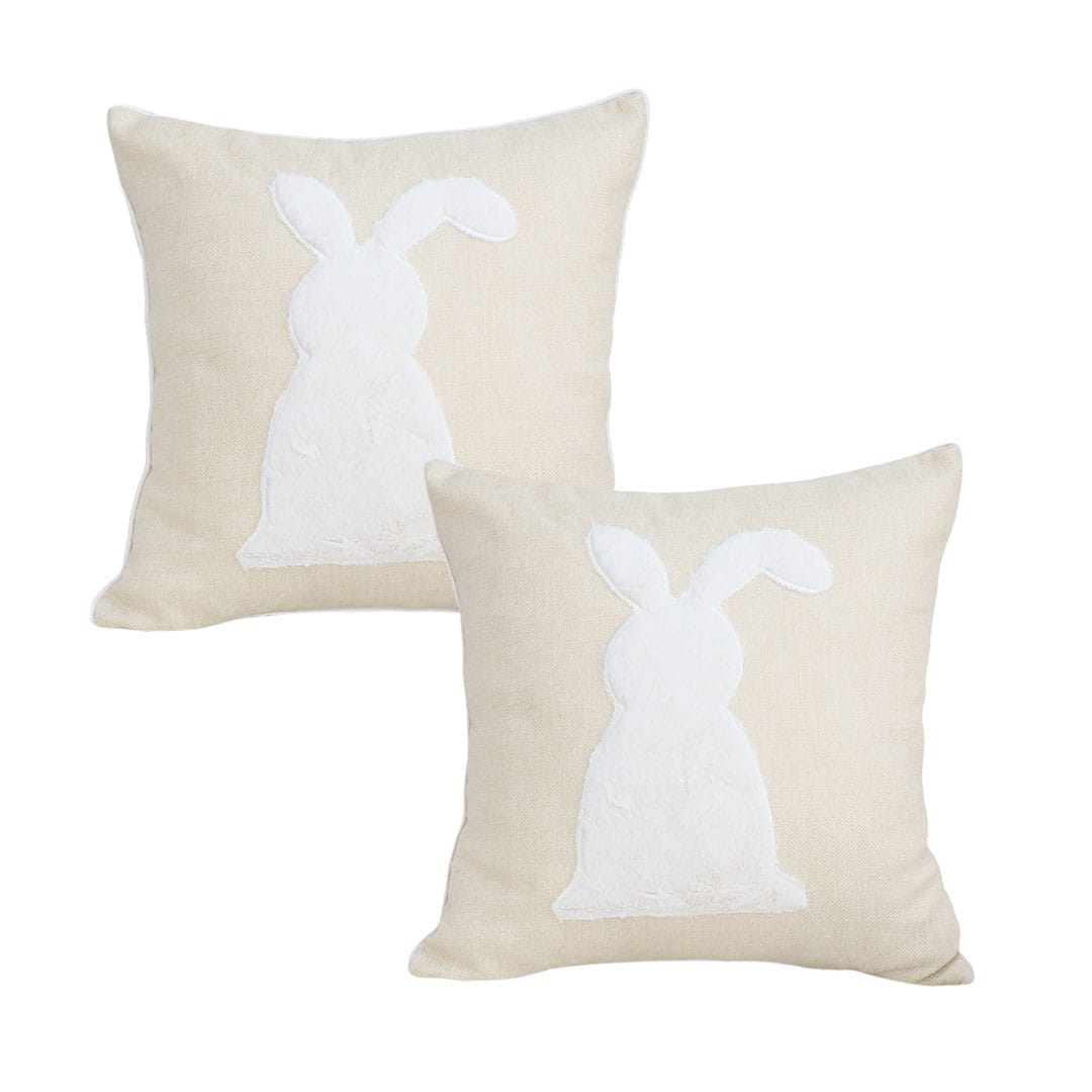 SOGA 2X 45cm Minimalist Bunny Silhouette Decorative Pillowcase - Image 2