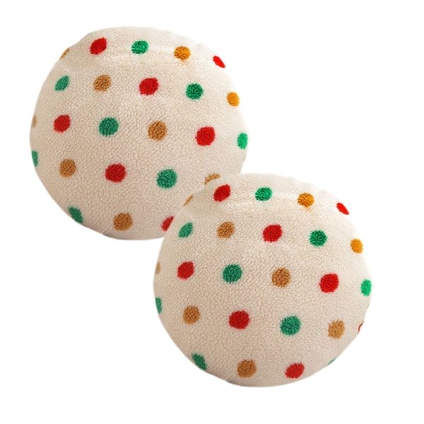 SOGA 2X 45cm Colorful Polka Dot Round Pillowcase - Image 2
