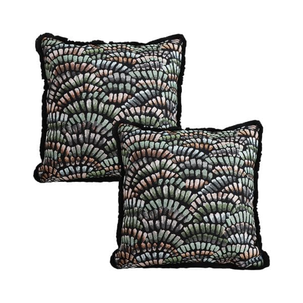 SOGA 2X 45cm Regal Peacock Jacquard Pillow Cover - Image 2