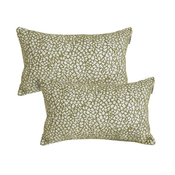 SOGA 2X 30x50cm Rectangular Textured Pillowcase – Olive Green Accent - Image 2