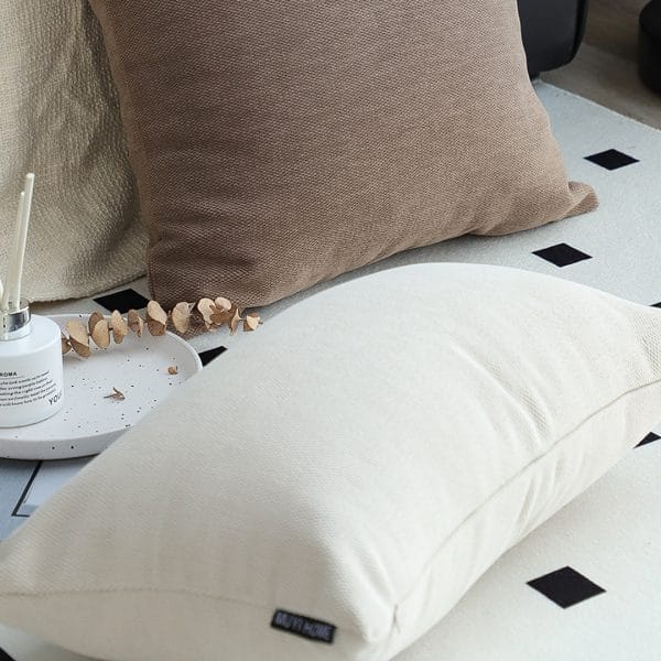 SOGA 2X 30x50cm Luxe White Rectangular Lumbar Pillowcase - Image 3
