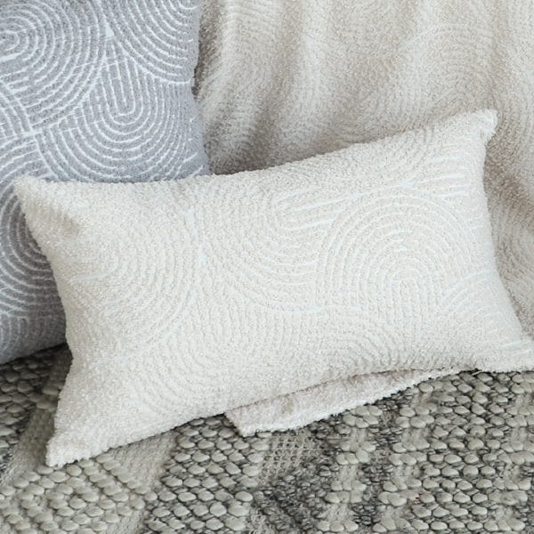 SOGA 2X 30x50cm Embroidered Off-White Lumbar Pillowcase for Modern Home - Image 3