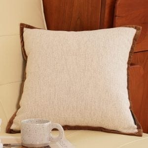 SOGA 2X 45cm Vintage Off-White Square Decorative Pillowcase