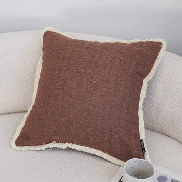 SOGA 2X 45cm Victorian Rose Embroidered Chocolate Pillowcase - Image 3