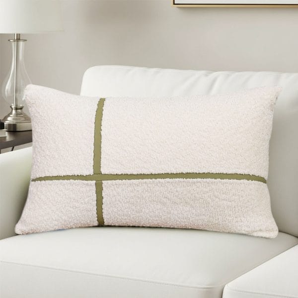 SOGA 2X 30x50cm Cozy Chic Lumbar Pillowcase with Modern Green Stripe - Image 3