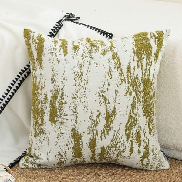 SOGA 2X 45cm Moss-White Cascade Brushstroke Decorative Pillowcase - Image 3