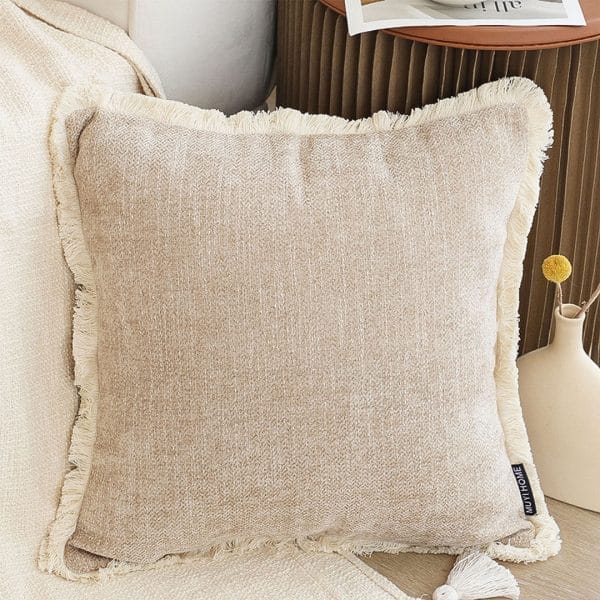 SOGA 2X 45cm Milk Coffee Square Pillowcase – Cozy Neutral Accent - Image 3