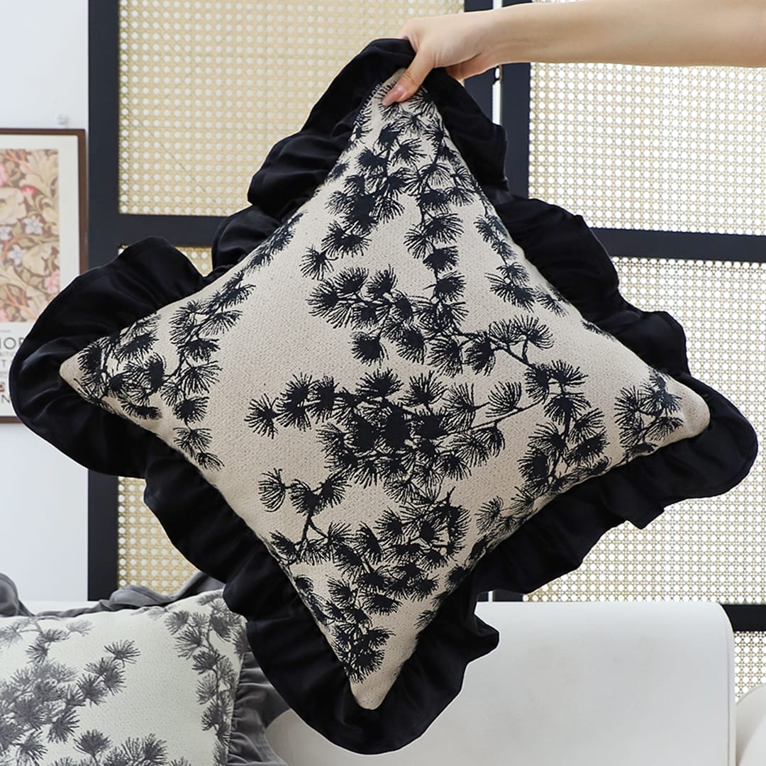 SOGA 2X 45cm Vintage Floral Decorative Pillow Cover - Image 3