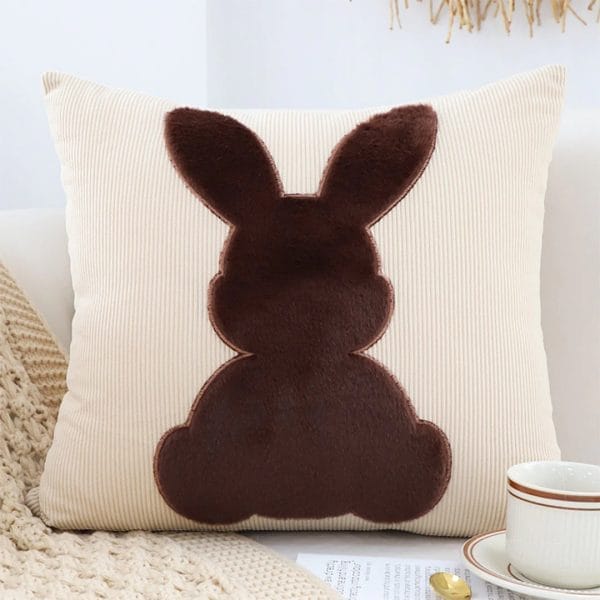 SOGA 2X 45cm Bunny Silhouette Pillowcase - Image 3