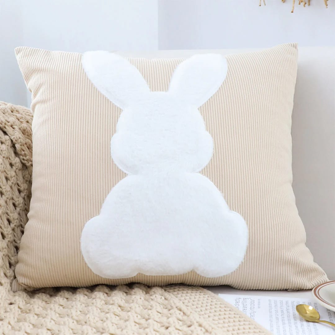 SOGA 2X 45cm White Bunny Pillowcase - Image 2