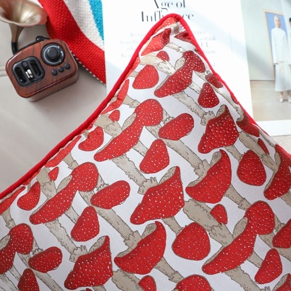 SOGA 2X 45cm Ginkgo Leaf Pillowcase (Red) - Image 3