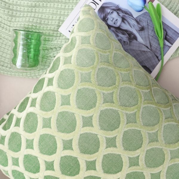 SOGA 2X 45cm Geometric Lattice Pillowcase (Green) - Image 3