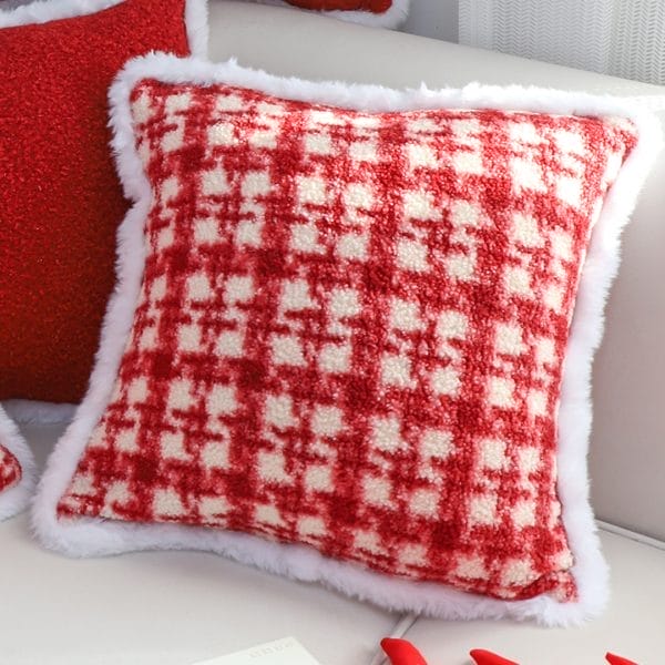 SOGA 2X 45cm Country Plaid Throw Pillow Cover - Image 3