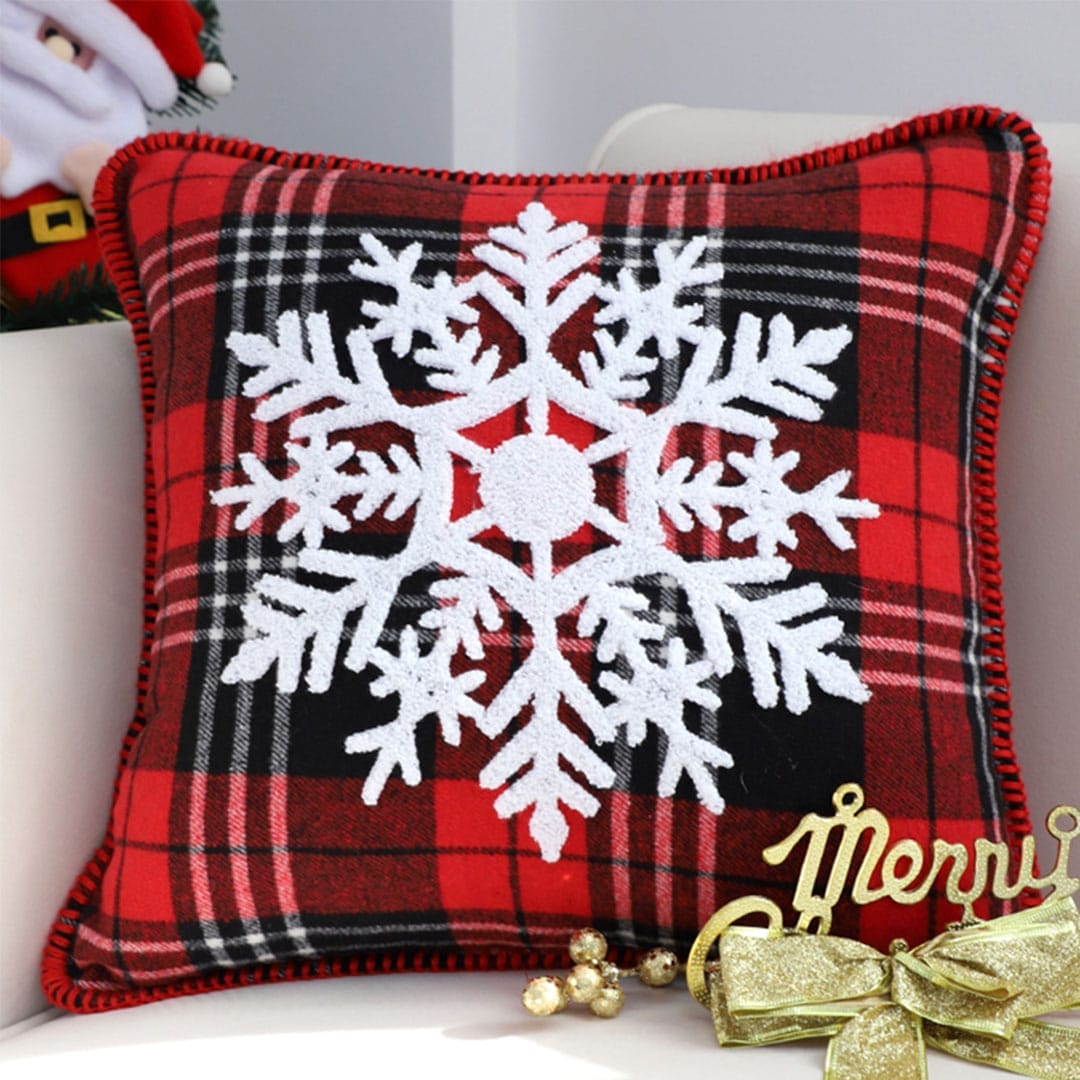 SOGA 2X 45cm Holiday Snowflake Pillowcase
