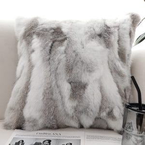 SOGA 2X 45cm Premium White Faux Fur Pillowcase