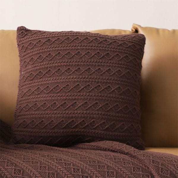 SOGA 2X 45cm Cable Knit Luxury Pillowcase - Image 3