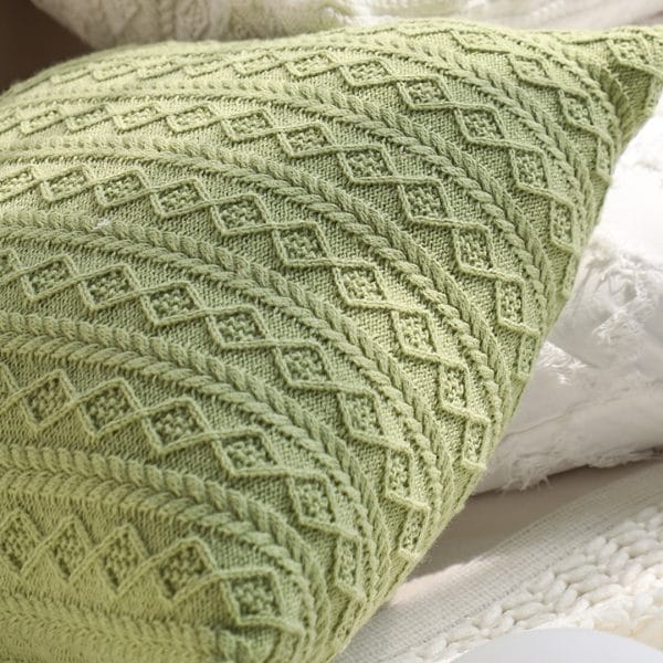 SOGA 2X 45cm Cable Knit Fresh Pillowcase - Image 3