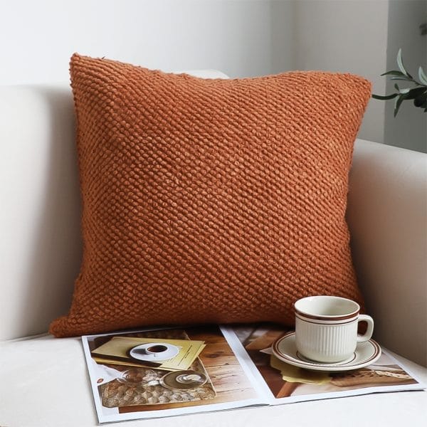 SOGA 2X 45cm Textured Terracotta Pillowcase
