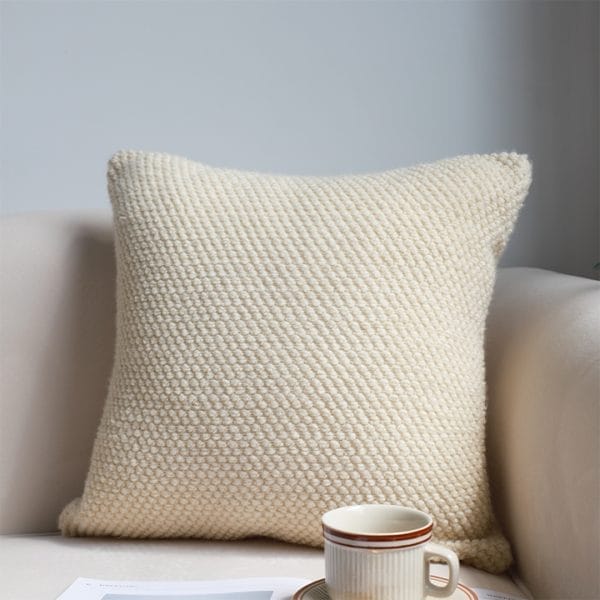 SOGA 2X 45cm Textured Cream Pillowcase