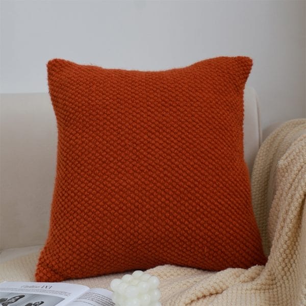 SOGA 2X 45cm Textured Rust Pillowcase - Image 3