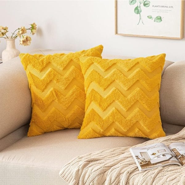 SOGA 2X 45cm Chevron Sunshine Pillowcase - Image 3