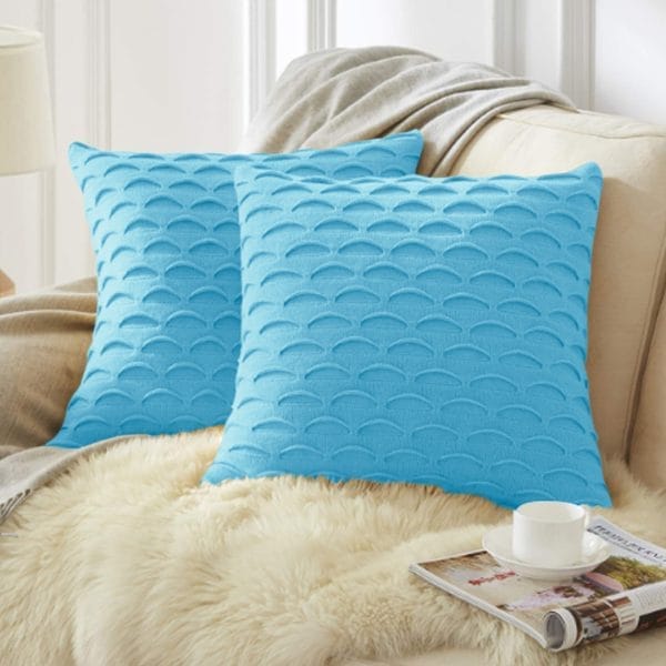 SOGA 2X 45cm Scalloped Wave Pillowcase (Soft Mint) - Image 3