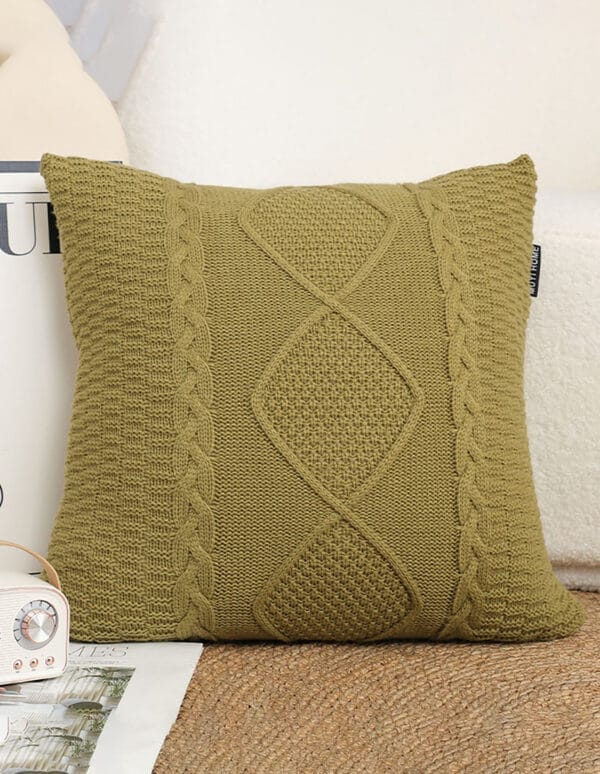 SOGA 2X 45cm Retro Twisted Vine Rhombus Pillowcase - Image 3
