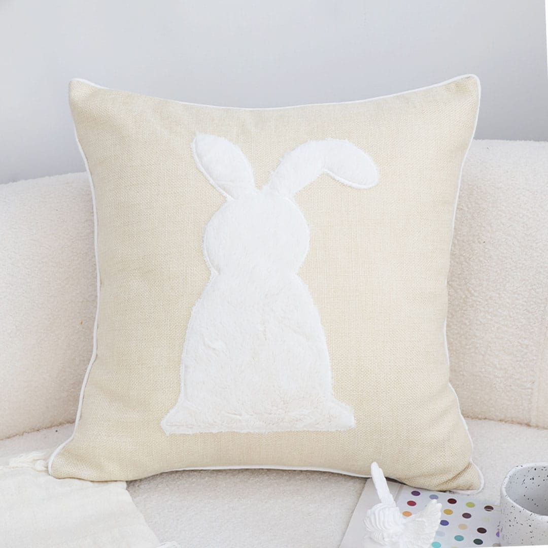 SOGA 2X 45cm Minimalist Bunny Silhouette Decorative Pillowcase