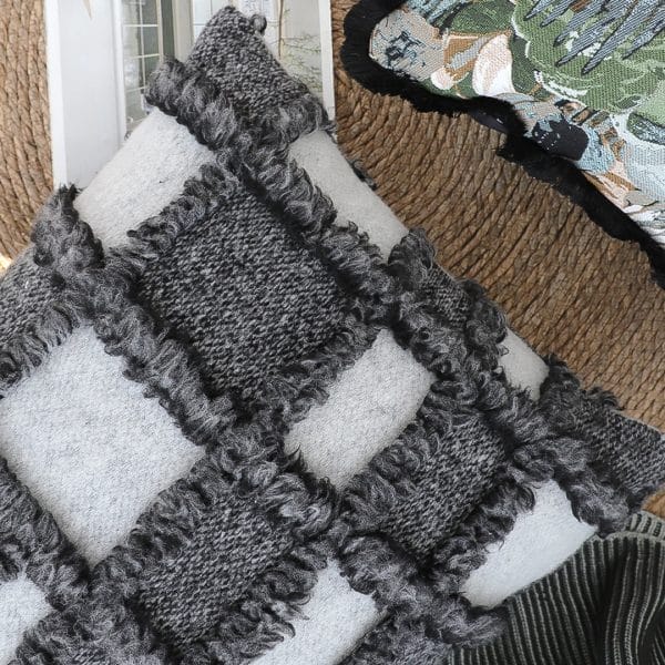SOGA 2X 45cm Luxurious Faux Fur Textured Checkered Pillowcase - Image 3