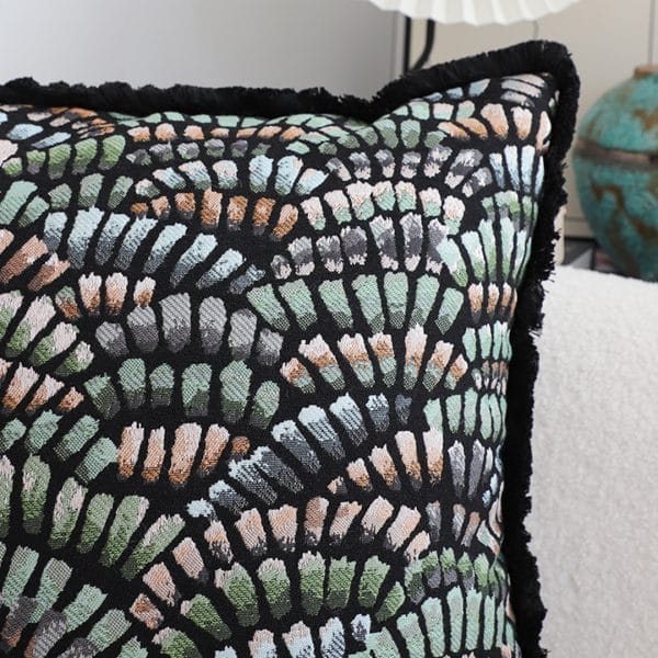 SOGA 2X 45cm Regal Peacock Jacquard Pillow Cover - Image 3