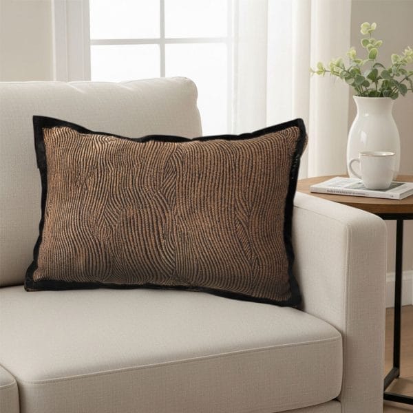 SOGA 2X 30x50cm Textured Wave Lumbar Pillow Cover - Image 3