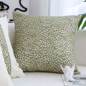 SOGA 2X 45cm Modern Olive Green Pillowcase – Textured Style for Any Space